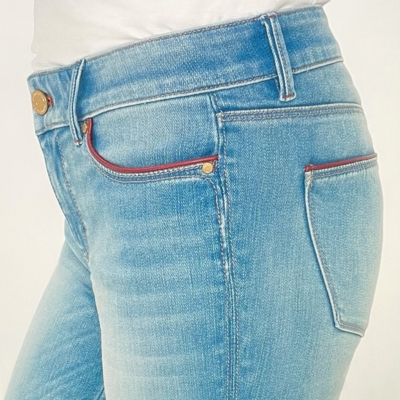 WHBM Red Leather Trim The Skimmer Size 2 - Picture 3 of 16